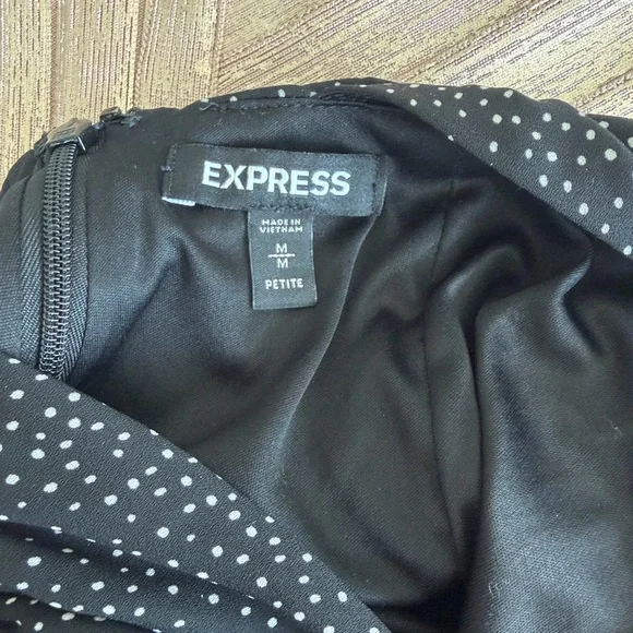 Express Black And White Speckle Halter Wide-Leg Jumpsuit - Picture 10 of 10